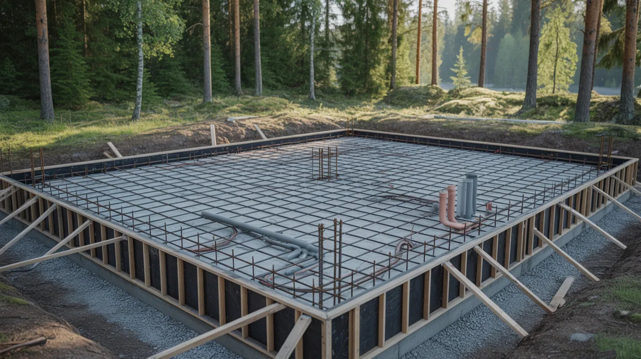 Anlägga husgrund & gjuta platta