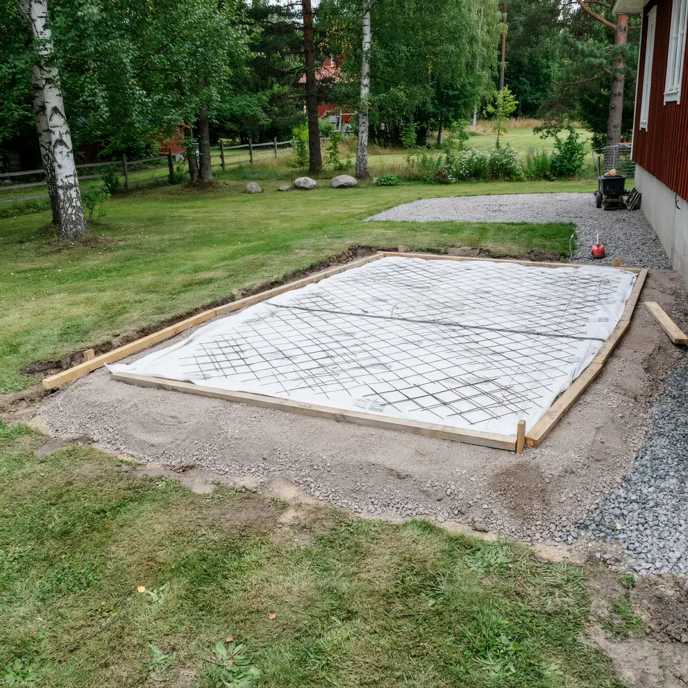 anlagga husgrund gjuta platta huddinge stockholm