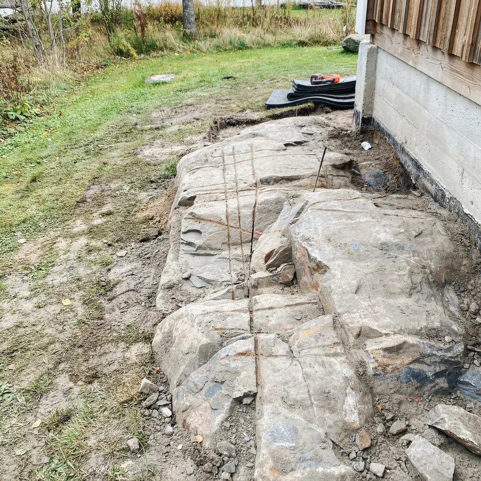 stensprackning bergsprangning huddinge stockholm